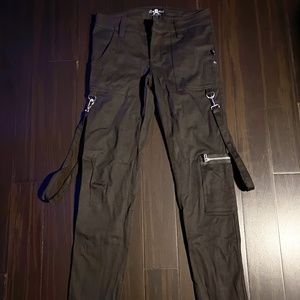 Royal Bones Tripp NYC black skinny bondage pants 7